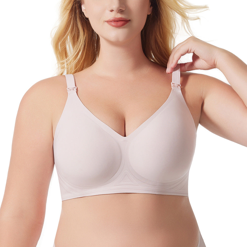 Seamless Nursing Maternity Bra Wire-Free Full Cup