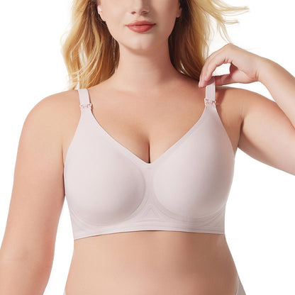 Seamless Nursing Maternity Bra Wire-Free Full Cup