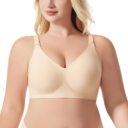 Seamless Nursing Maternity Bra Wire-Free Full Cup