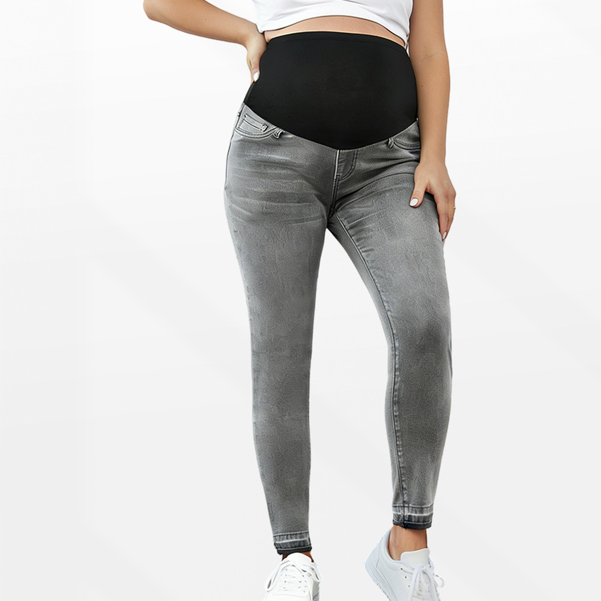 Maternity Jeans High Waisted Denim