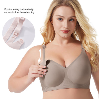 Seamless Nursing Maternity Bra Wire-Free Full Cup
