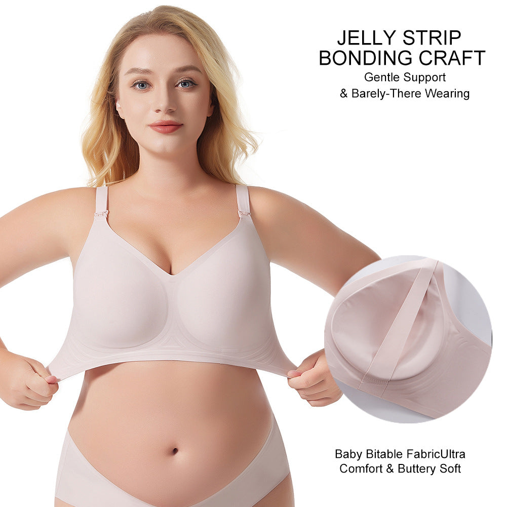 Seamless Nursing Maternity Bra Wire-Free Full Cup