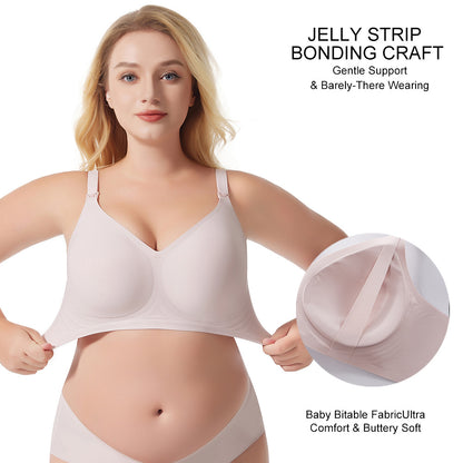 Seamless Nursing Maternity Bra Wire-Free Full Cup