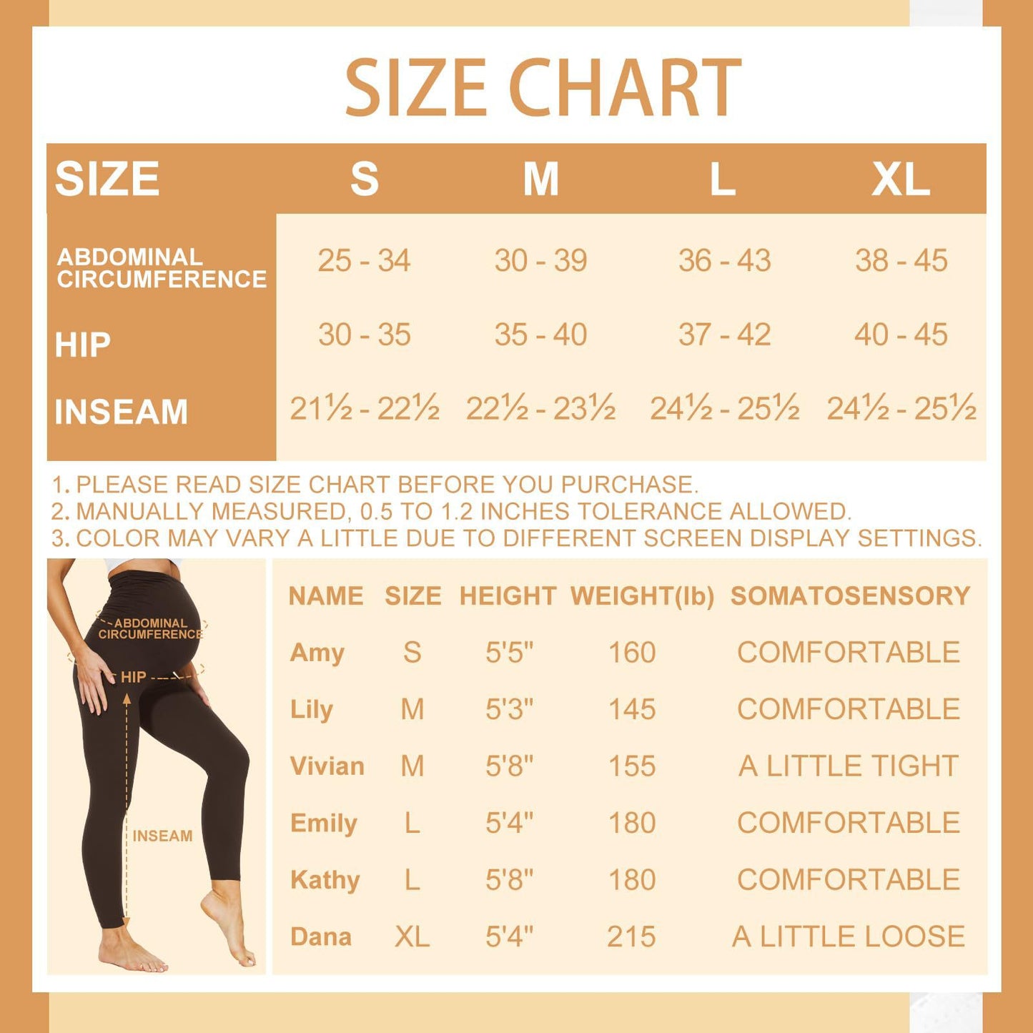 Maternity Pants with Tummy Support Pockets