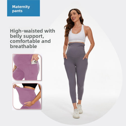 Maternity Pants with Tummy Support Pockets