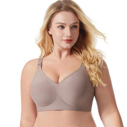 Seamless Nursing Maternity Bra Wire-Free Full Cup