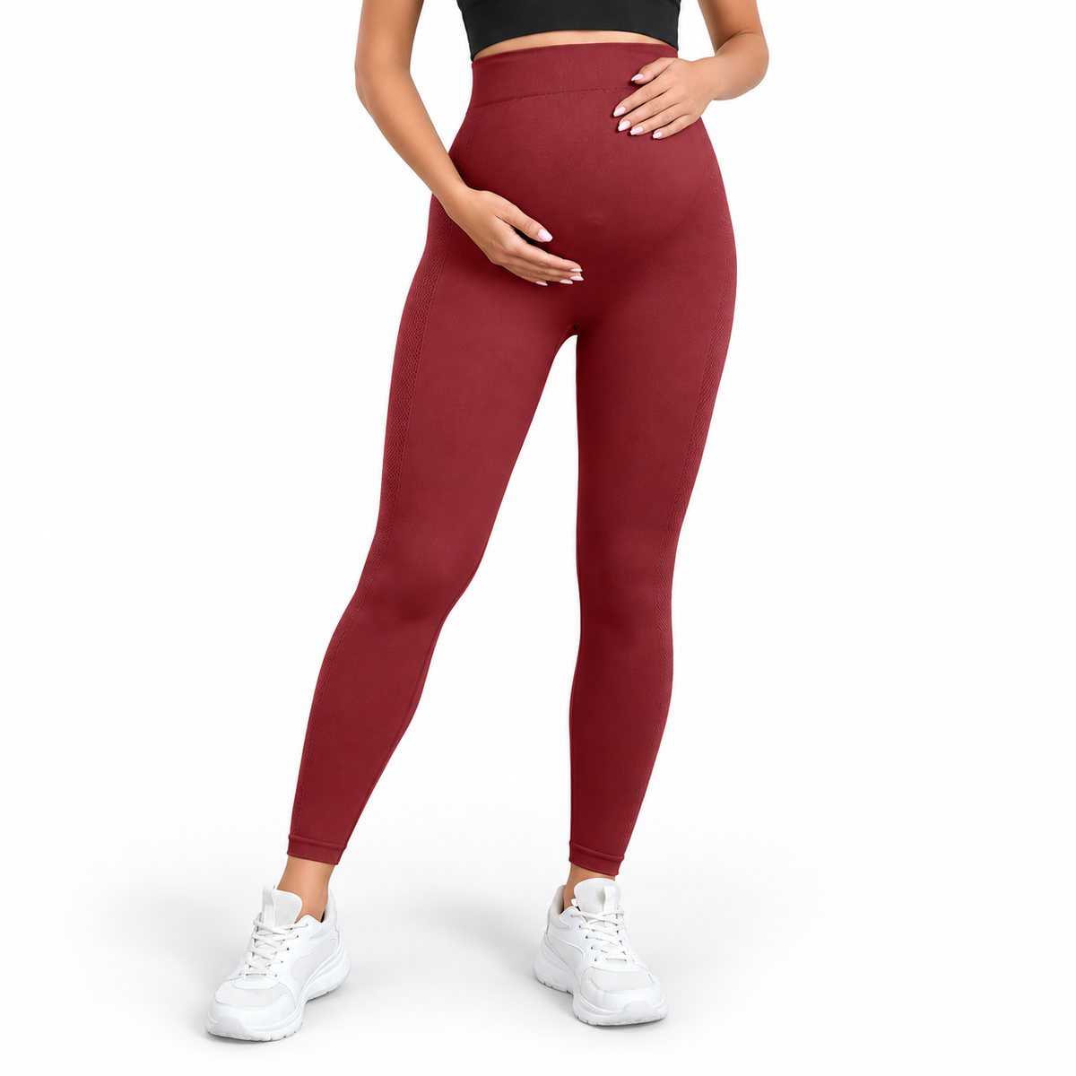 Pregnancy Leggings High Waisted Belly Support