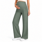 Maternity Pants High Waisted Wide Leg with Pockets