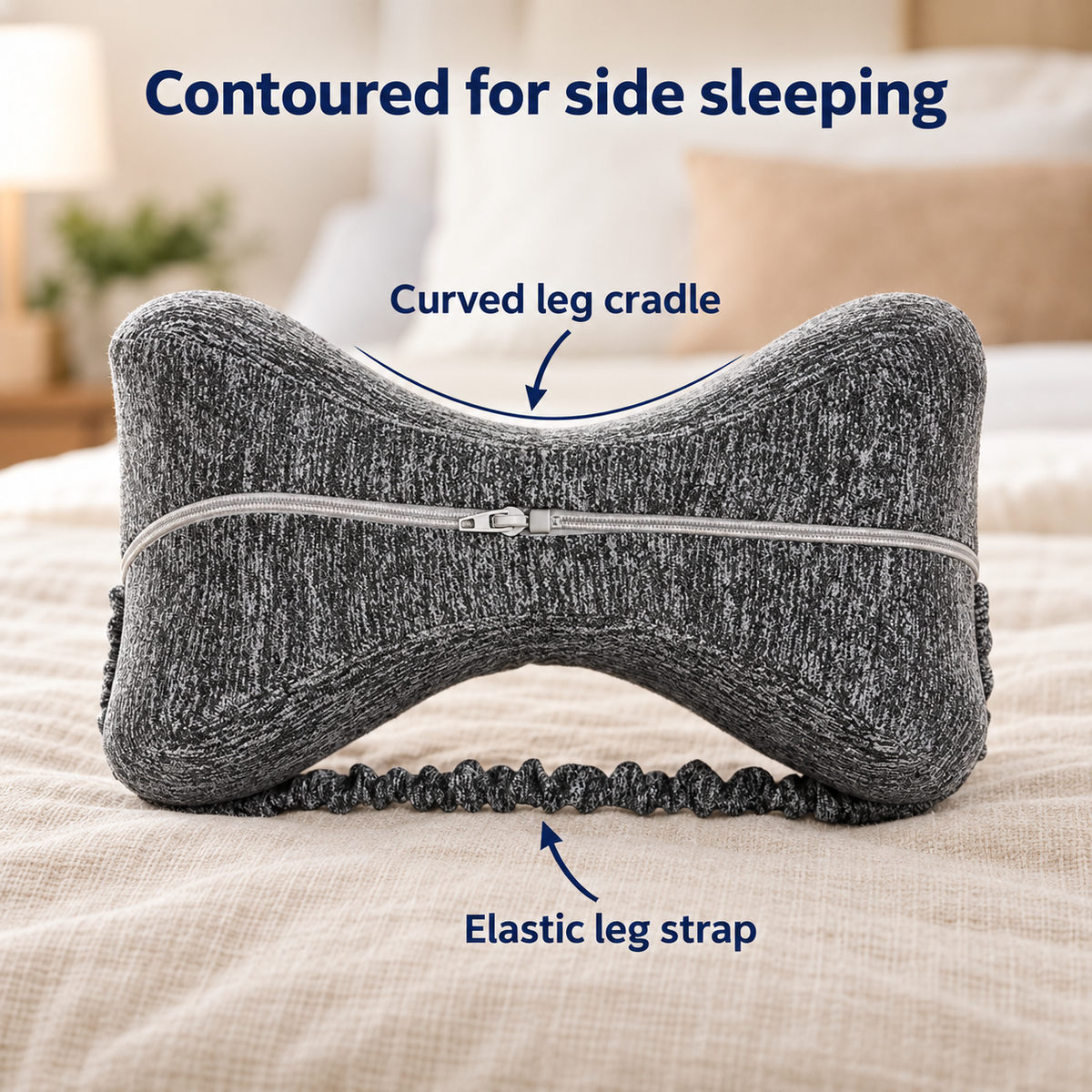 Pregnancy Pillow Heart Shaped Leg Support for Side Sleepers