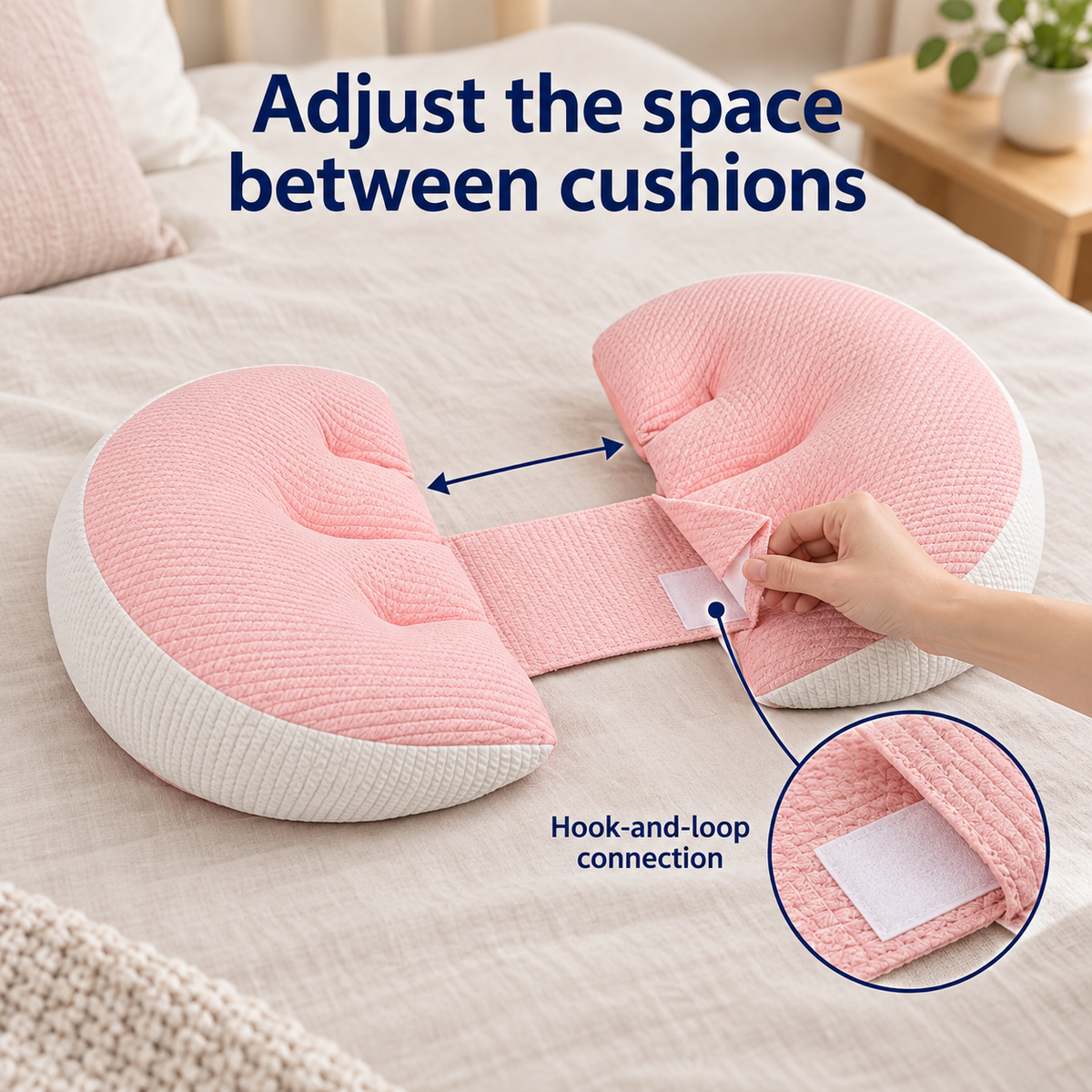 Pregnancy Pillow Belly and Back Support for Side Sleepers