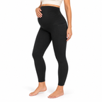 Maternity Leggings High Waisted Tummy Support with Pockets