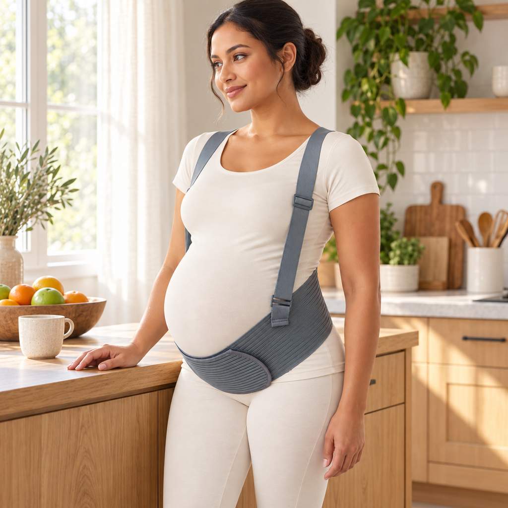 Pregnancy Support Belt with Adjustable Shoulder Straps