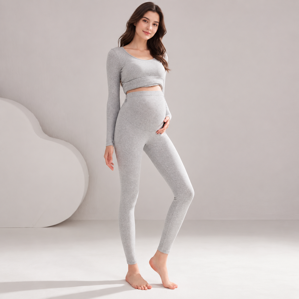 Maternity Leggings High Waisted Cotton