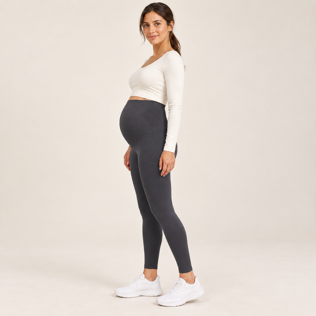 Maternity Leggings Thick Fleece Lined