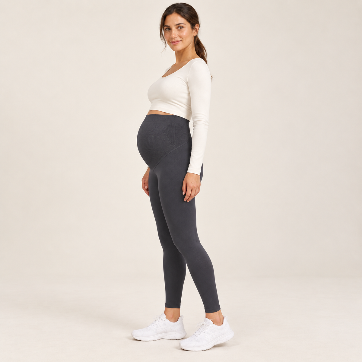 Maternity Leggings Thick Fleece Lined