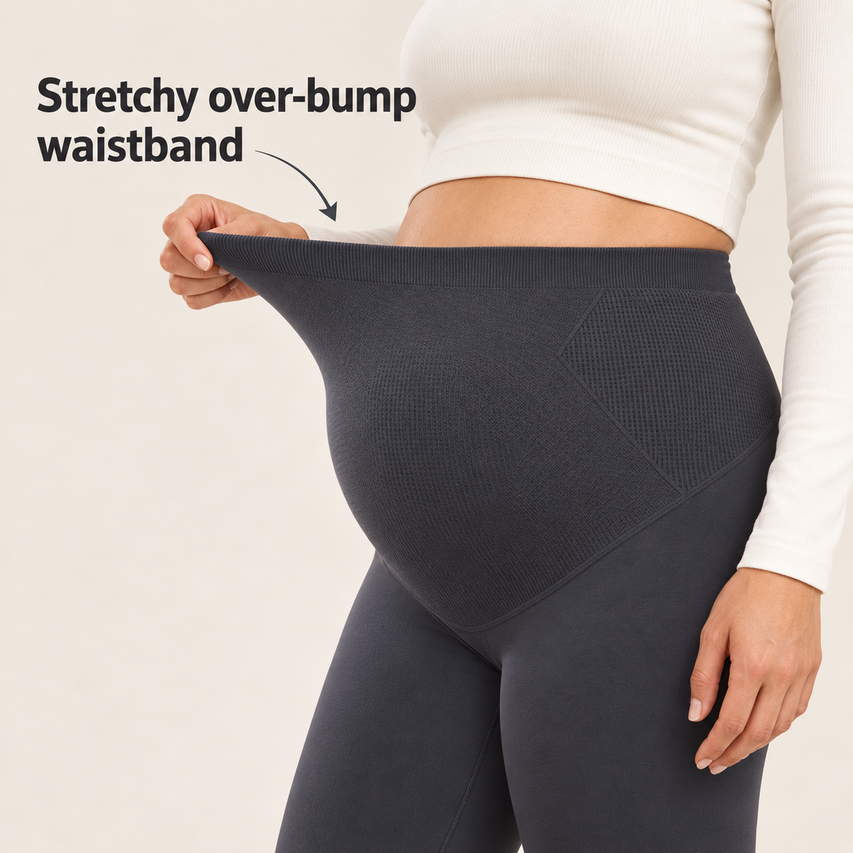 Maternity Leggings Thick Fleece Lined
