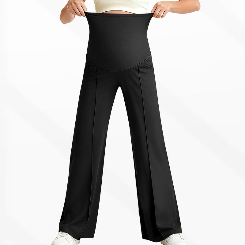 Maternity High-Waisted Wide-Leg Pants