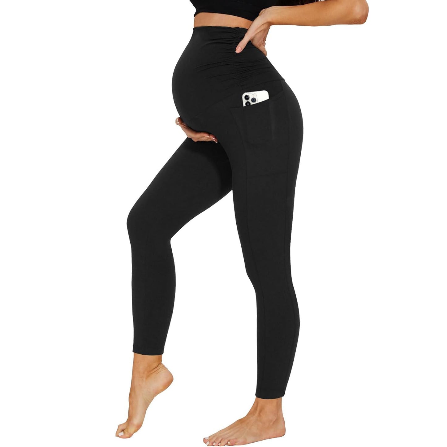 Maternity Pants with Tummy Support Pockets