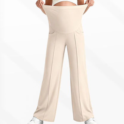Maternity High-Waisted Wide-Leg Pants
