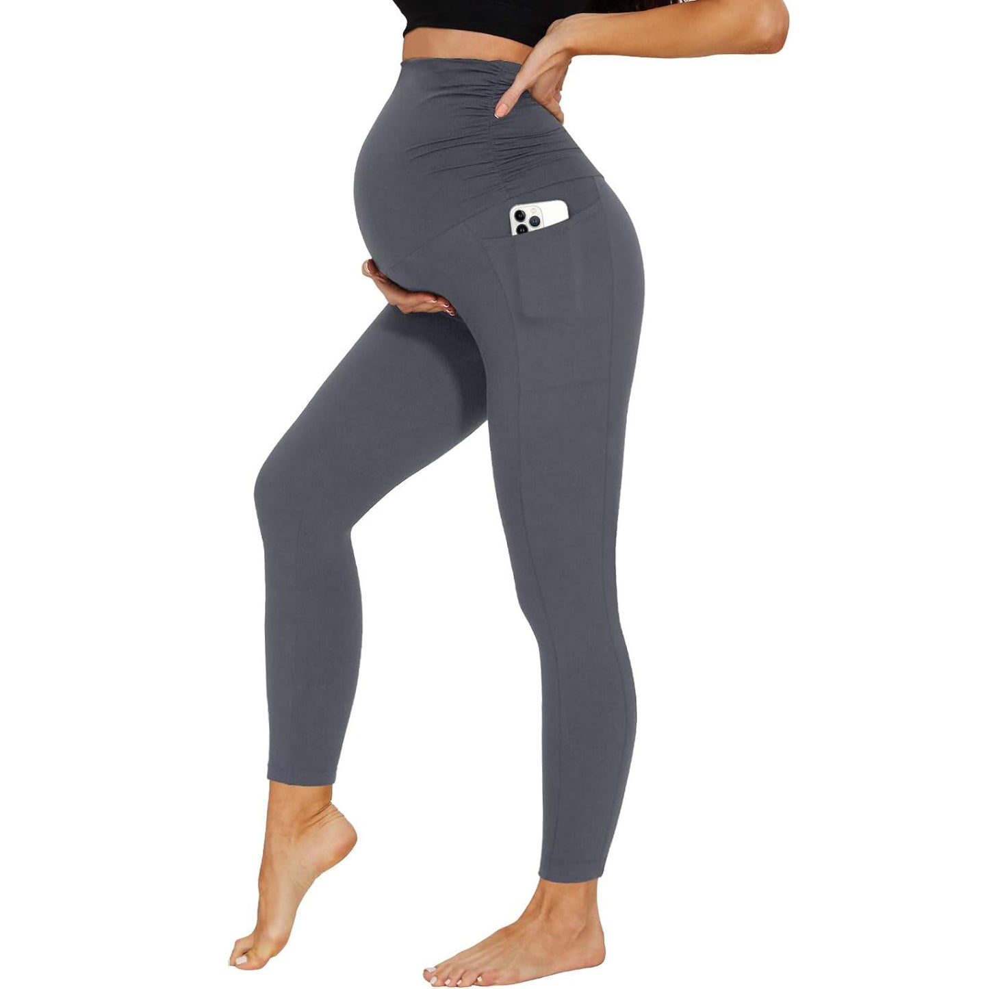 Maternity Pants with Tummy Support Pockets