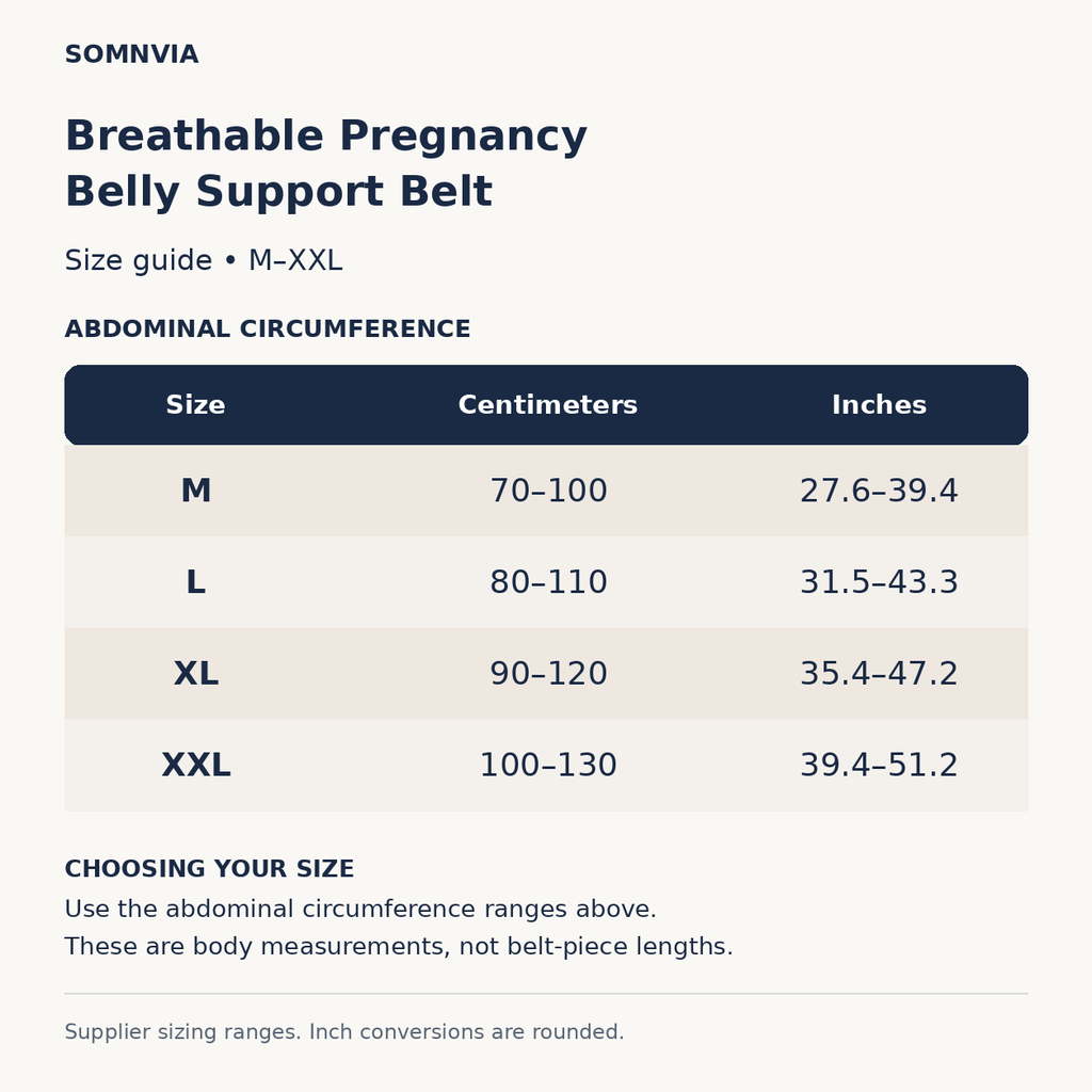 Pregnancy Belly Band Breathable Adjustable Support