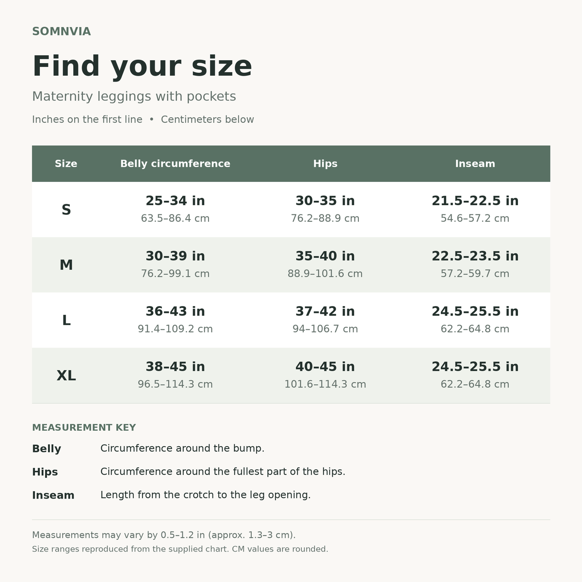 Maternity Leggings High Waisted Tummy Support with Pockets
