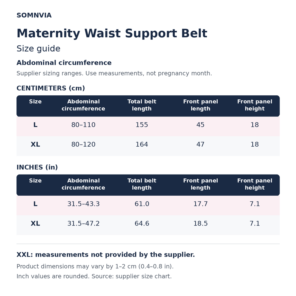 Pregnancy Belly Band Adjustable Waist Support